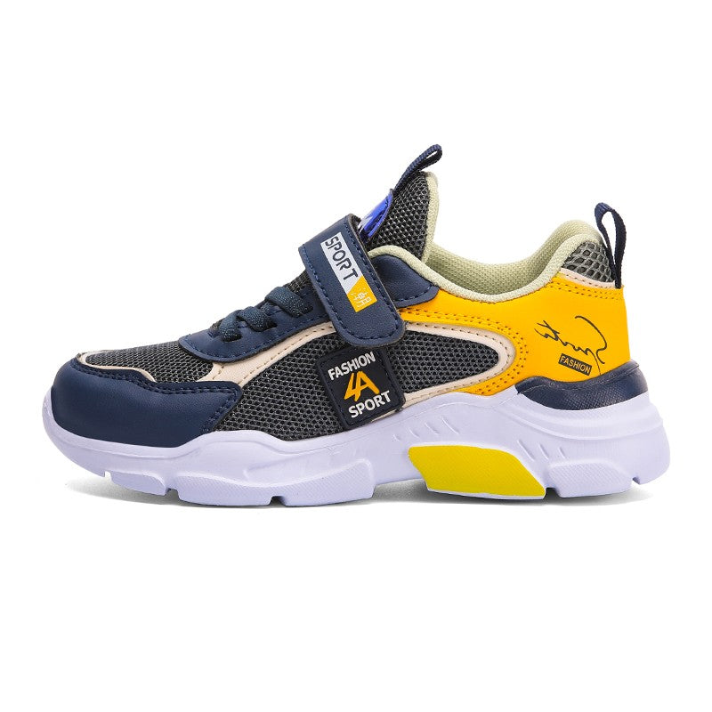 Children's Sports Shoes for Boys, Fashionable Mesh Breathable Casual Sports Shoes, Lightweight Running Shoes, Comfortable