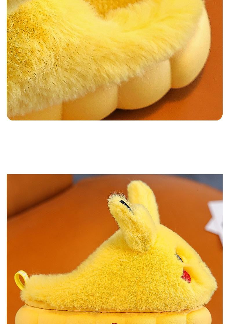 Lovely Cottonslippers Popular Design Cartoon Cottom Shoes Children's Fashion Cute Fall Winter Warmth Plush Slippers Girls Shoes