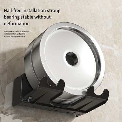 Suporte de Armazenamento para Secador de Cabelo Rack de Parede Sem Furo Suporte de Parede para Banheiro Armazenamento e Colocação de Dutos de Ar para Banheiro Suporte de Pendurar