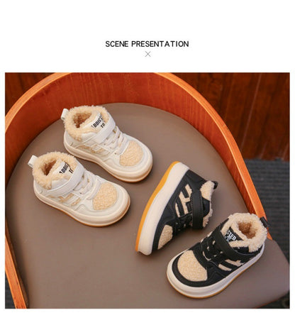 Winter Children Snow Boots for Boys Girls Fashion Baby Kids Outdoor Sneakers Ankle Booties Warm Plush Running Sports Kids Shoes