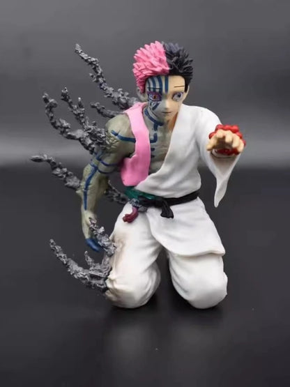 2025 Nova Figura de Anime Demon Slayer Akaza Hakuji de 13cm Modelo Boneca Estatueta de Ação PVC Decoração Periférica Brinquedos para Área de Trabalho