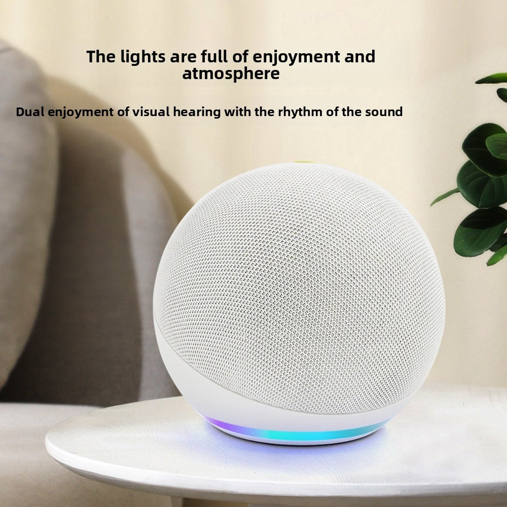 Alto-falante Bluetooth Sem Fio Subwoofer Inserção de Cartão Impermeável Inteligente Esférico USB Pequeno Alto-falante Externo