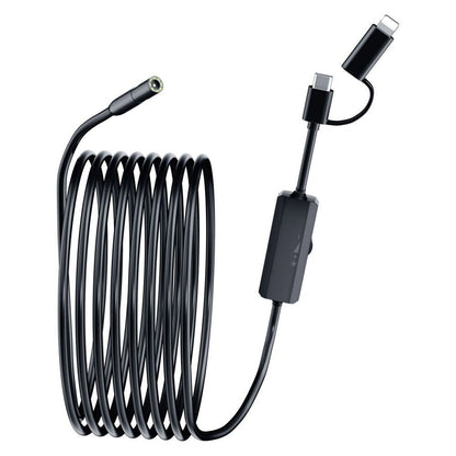 Endoscópio 5,5/8mm para Android Iphone&IOS Smartphone Tubulação Automotiva Boroscópio Ferramentas de Inspeção de Esgoto Câmera de Endoscopia