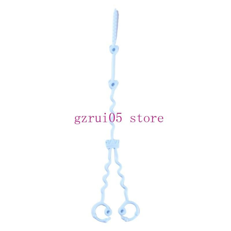 W89E Silicone Pacifier Chain Teething Toy Lanyard Rope Drop Prevention Baby Pacifier Holder Leash Infant Nursing Essential