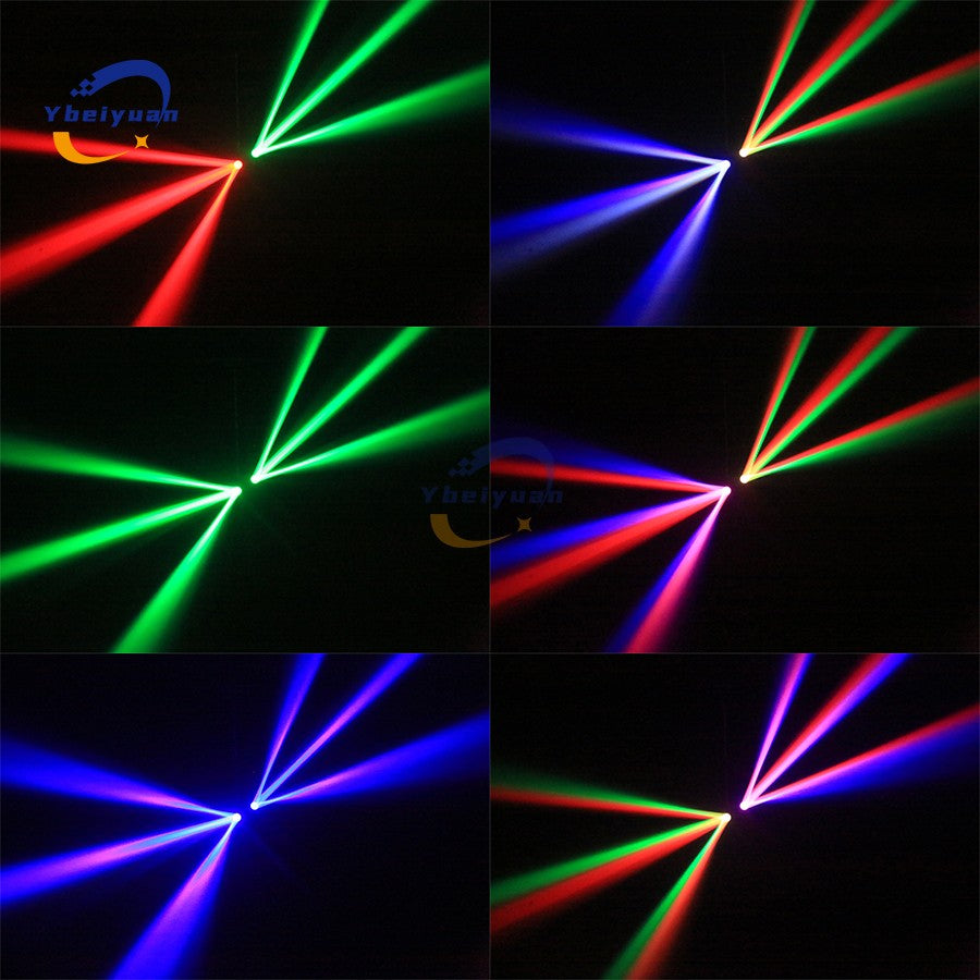 New Double Head Moving Head Beam Light With Aperture Remote Control DMX512 DJ Disco Bar Christmas Birthday Party Effect Light
