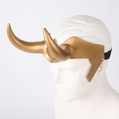 Ragnarok Loki Helmet Horns Latex Crown Mask Halloween Cosplay Costume Props for Adult Men Women Anime