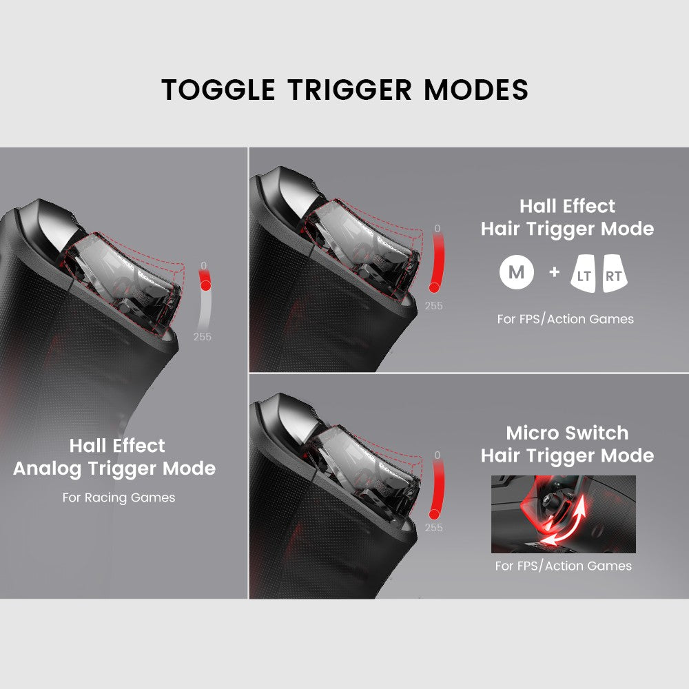 New Gamesir Cyclone 2 Wireless Controller with  Hall effect Controller for PC Steam Switch ios Andrioid Optional base