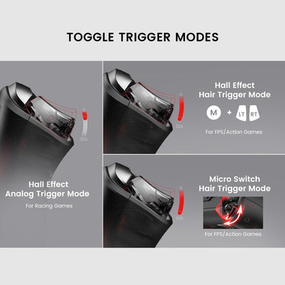 New Gamesir Cyclone 2 Wireless Controller with  Hall effect Controller for PC Steam Switch ios Andrioid Optional base