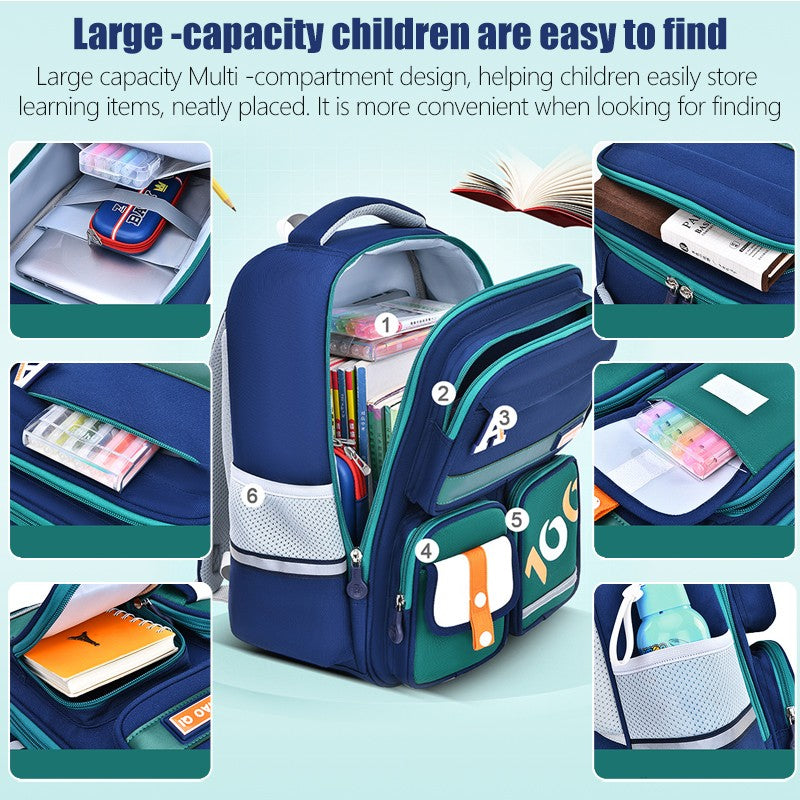 Mochila escolar primária para meninos mochila escolar infantil ergonômica pré-escolar mochila para meninas crianças jardim de infância