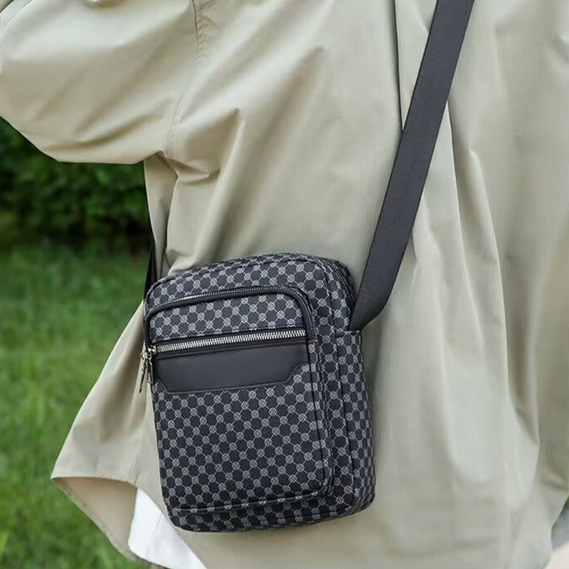 Men's and women's combined color single-shoulder bag, suitable for travel and photography, PU small bag