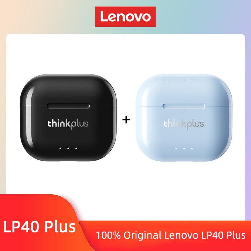 Original Lenovo LP40 Plus Earphones TWS LP40 II Wireless Bluetooth 5.3 Headphones Sport Noise Reduction Touch Control Earbus New