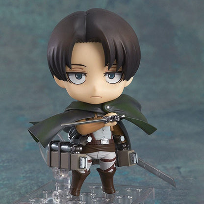 Attack on Titan Levi Mikasa Ackerman Eren Yeager PVC Boneco de Ação 10cm Anime Figura Modelo Brinquedos Coleção Boneca Infantil Presente