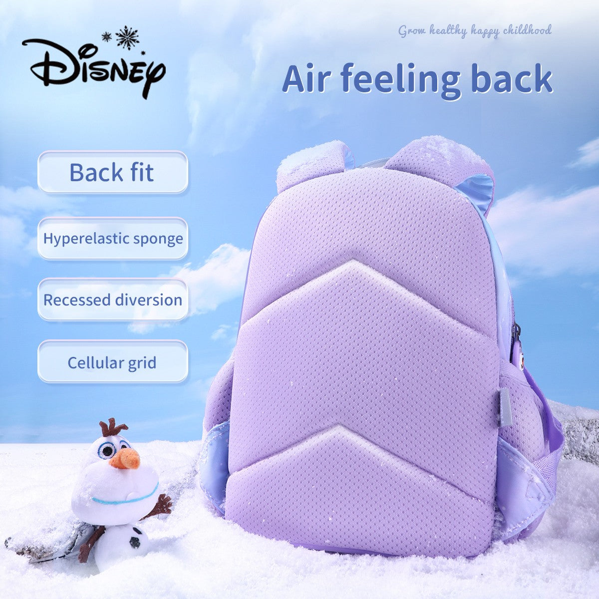 Disney Toddler Backpack: Frozen Princess Elsa Backpack for Little Girls - Lightweight Large Capacity School Bag for Nursery