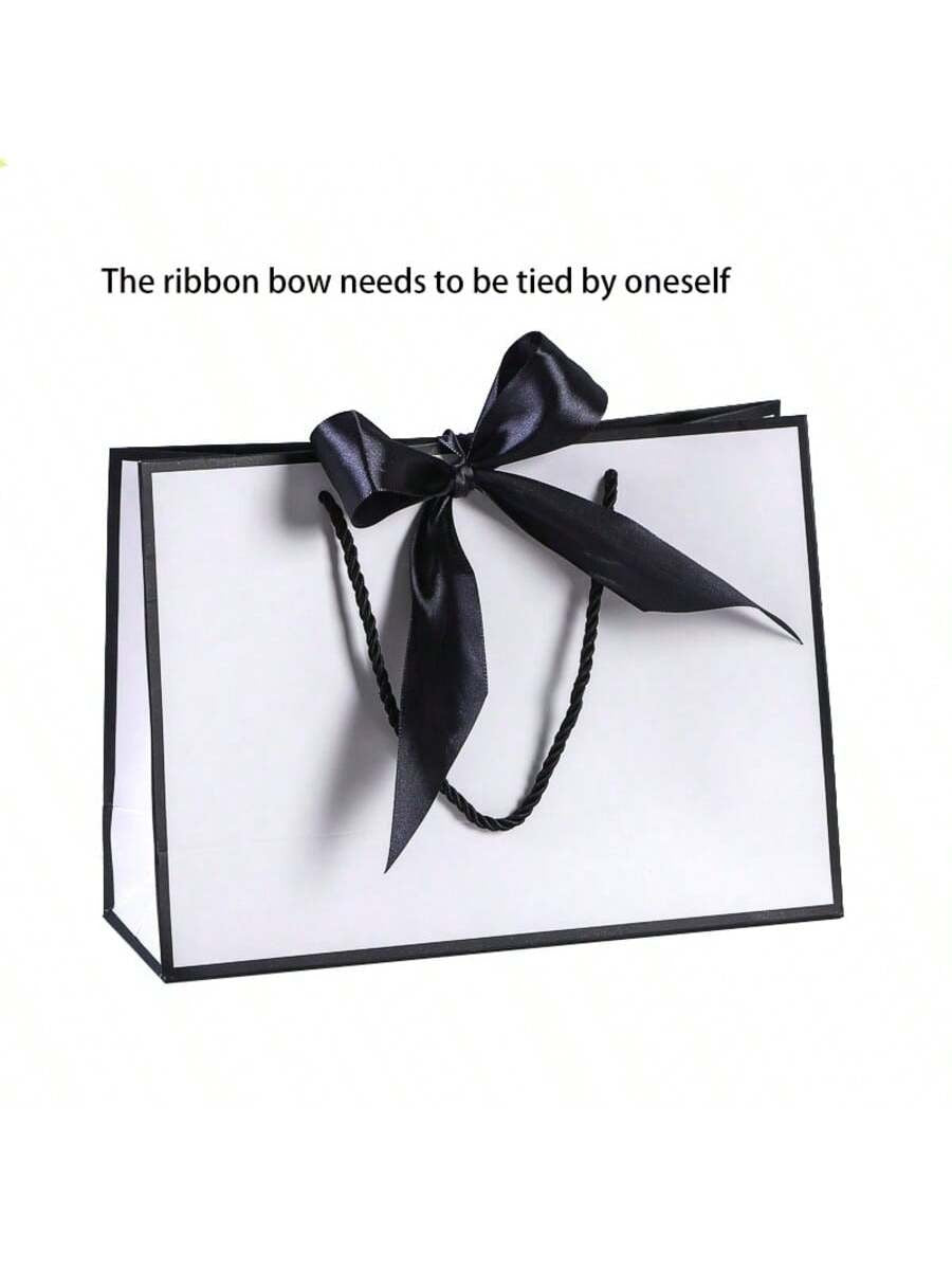 1pc Large Paper Gift Bag?Excluding Decorative Paper and Cards? - Valentine's Day Gift Bag - Portable Gift Bag with Handle