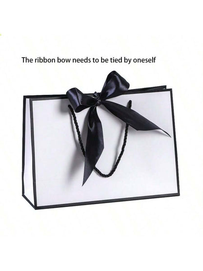 1pc Large Paper Gift Bag?Excluding Decorative Paper and Cards? - Valentine's Day Gift Bag - Portable Gift Bag with Handle