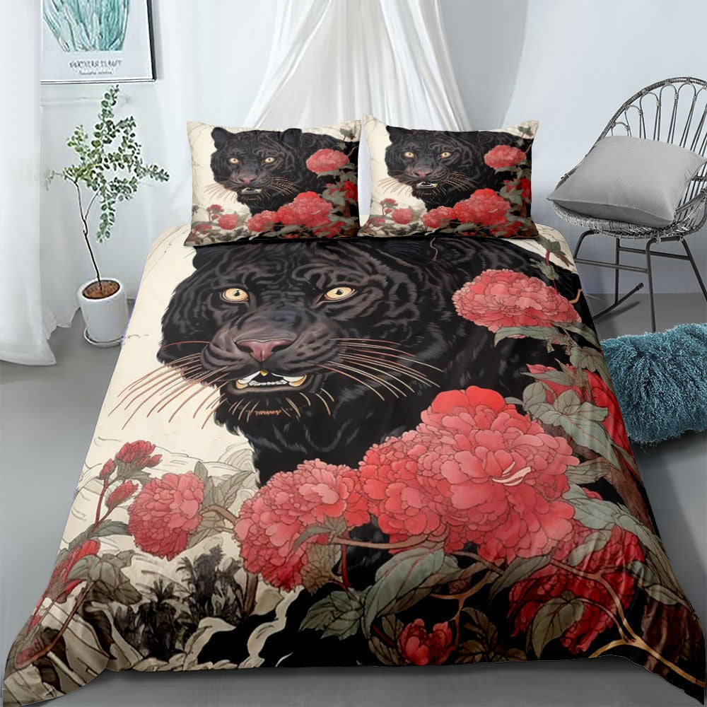 Chinese Loong Blue Duvet Cover Set UK Single Double Queen US Twin Full King Size  Bed Linen Set