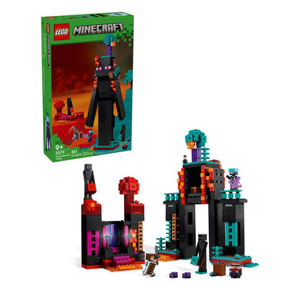 Lego Minecraft Series 21279 Enderman Tower Building Blocks Boys and Girls Toys Children's Day Gifts