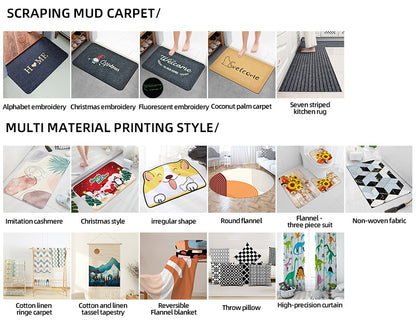 1 Set of Solid Color Simple Bathroom Water-absorbing and Non-slip Floor Mat Stone Pattern, Comfortable and Soft, Three-piece Set