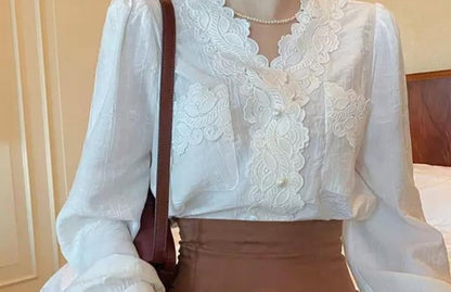 Autumn Outfit Set Women's 2023 New Court Sle Retro irt Versatile Mid-Length A-Line  Skirt for Pear aped Body