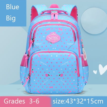 Mochilas escolares infantis ortopédicas para meninas, com estampa de frutas e flores, para 1º ao 6º ano, mochila adolescente