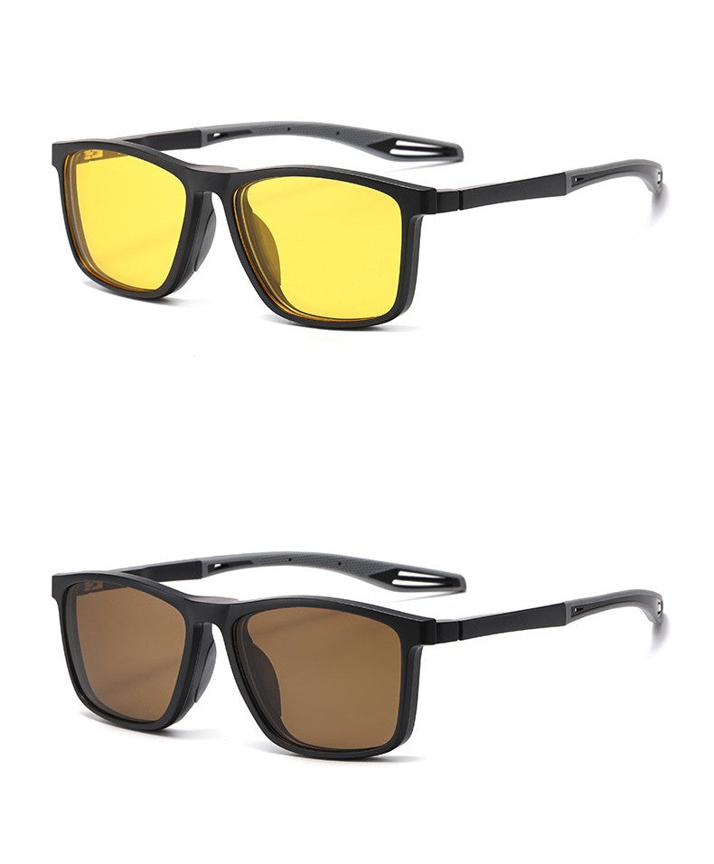 VICKY New Magnetic Clip-On Polarized Sunglasses Men Driving Night Vision Anti Blue Light Reading Glasses Women Prescription 3310