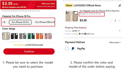 para Capa Magsafe para iPhone 17 15 16 Pro Max Air 17Pro Couro de Vaca Natural Lichia Protetor Magnético Capa Traseira de Luxo para Celular