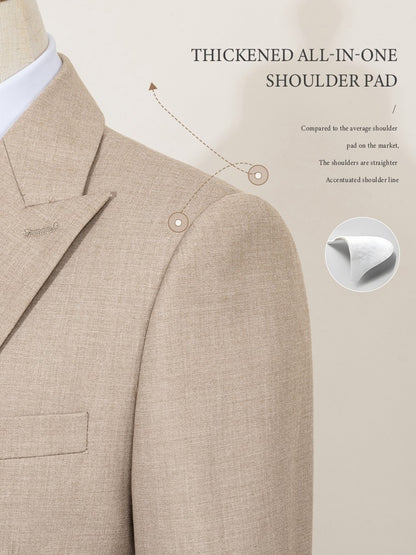 ST Cassy Elegant man suit for wedding Slim Fit Double Breasted Multiple buttons Casual Business man 2 piece outfit set