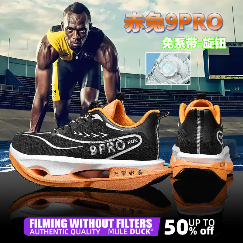 Tênis Esportivo de Corrida Placa de Carbono Especializada Maratona Amortecimento a Ar Masculino Respirável Leve Feminino Confortável Antiderrapante