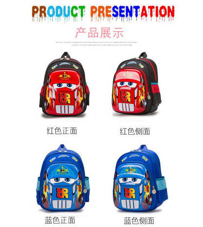 Mochila Disney Pixar Carros Ortopédica Escolar para Meninos Impermeável para Adolescentes Mochilas Escolares de Desenhos Animados Presente de Natal de Aniversário