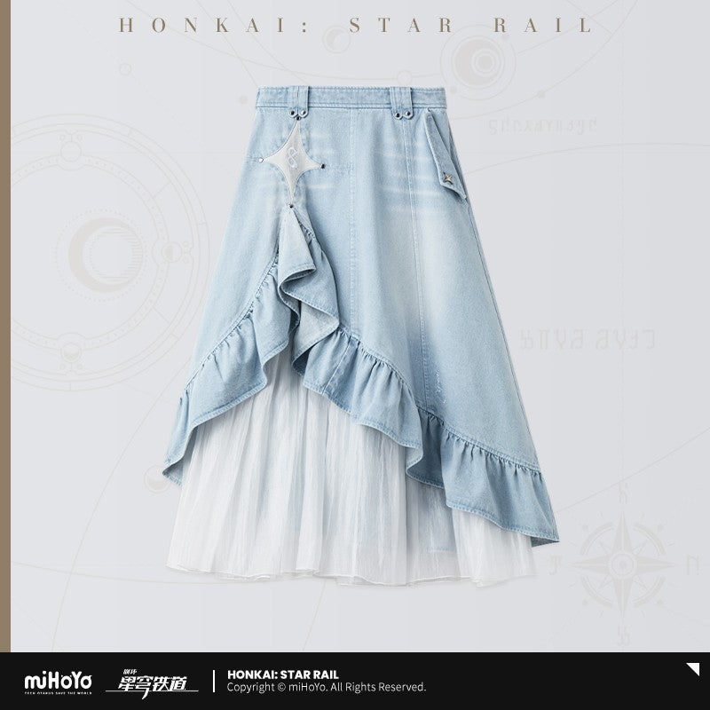[Genuine] Game Honkai Impact Cyrene Cosplay Theme Impression Series Cowboy Skirt Anime Character Size XS-XL Halloween Costume