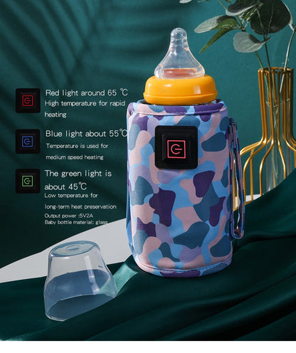 Baby bottle insulation bag, baby insulation artifact, milk warmer with 3-speed temperature adjustment