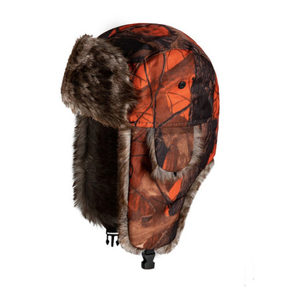 Camouflage Military Winter Hat Thermal Ear Flap Skiing Outdoor Sports Windproof Tactical Cap