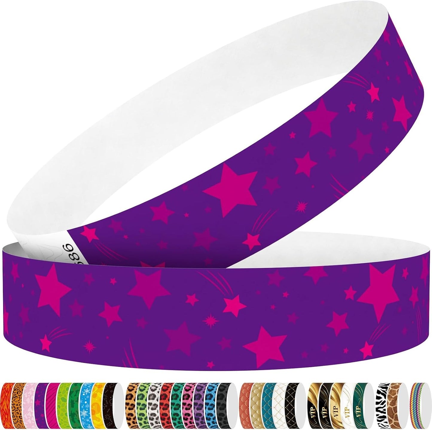 Red Flame 250pcs Tyvek Wristbands Colored Paper Event Wrist Bands Party Games Competitions Guest Gifts