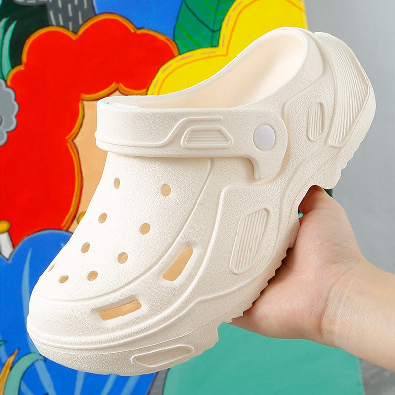 Summer Comfortable Soft Heightening Sandals For Men Platform High-heeled Outdoor Non-slip Waterproof Sandals For Women Clogs