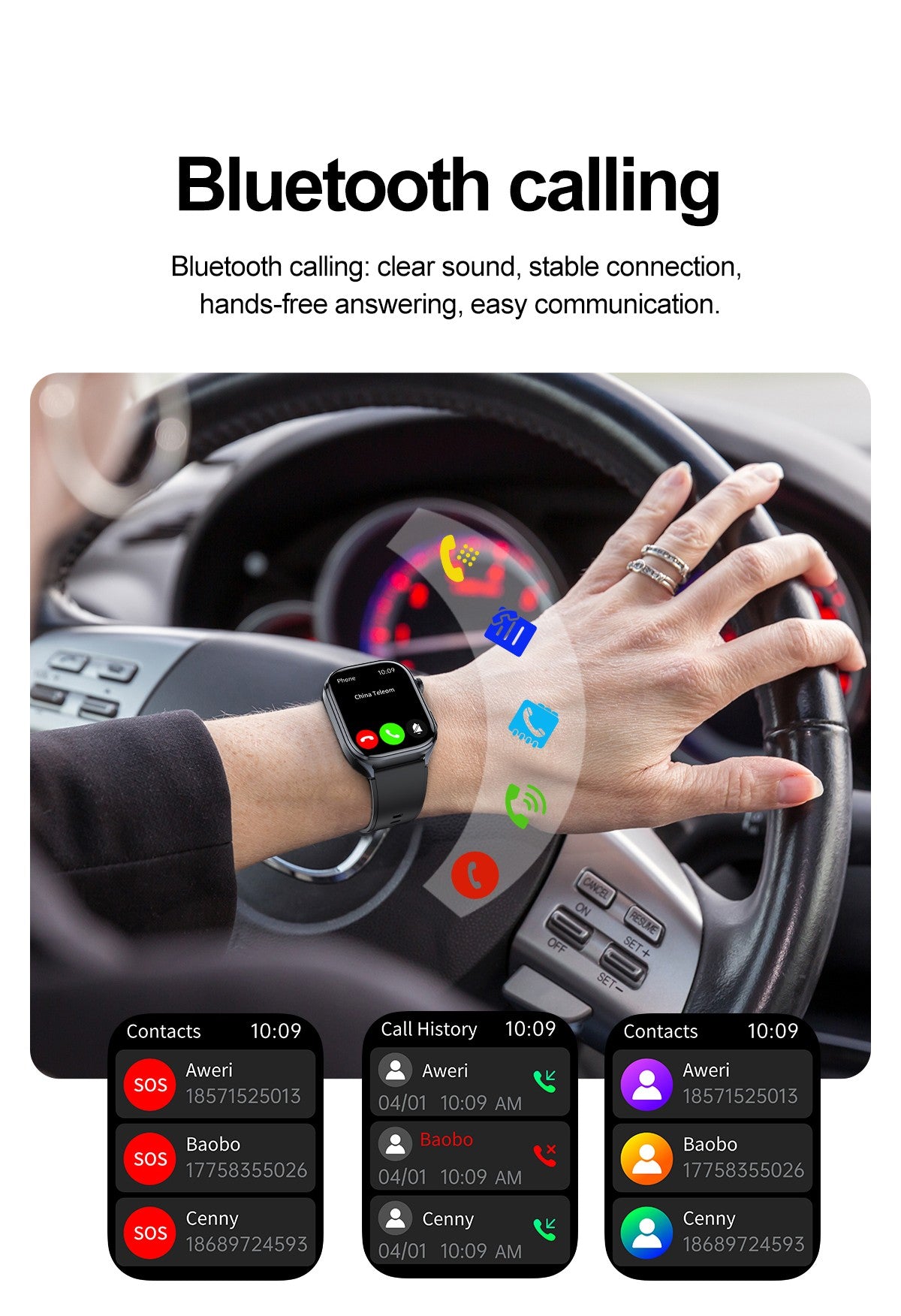 Smartwatches 2025: Novo ECG+PPG, relógio feminino e masculino, ácido úrico, pressão arterial, oxigênio no sangue, análise corporal, gordura corporal, chamadas BT, lanterna de LED.