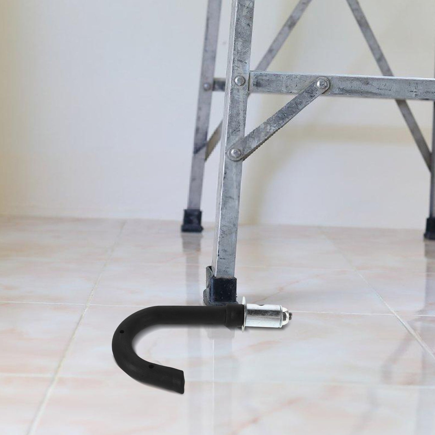 Escada Telescópica Beliche Gancho para Escada Escada Reta Suporte Borracha Antiderrapante Material de Alta Resistência Ganchos Ajustáveis