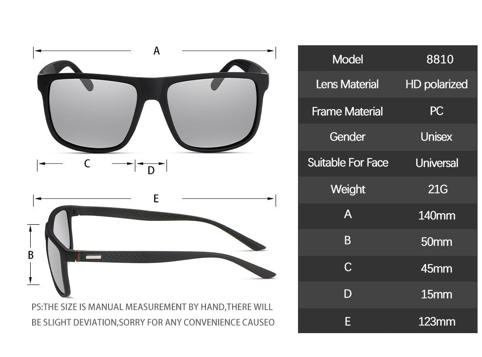 Fashion Vintage Square Sunglasses Men Women Luxury Brand Designer Men's Sun Glasses Driving Fishing UV400 Eyewear Men