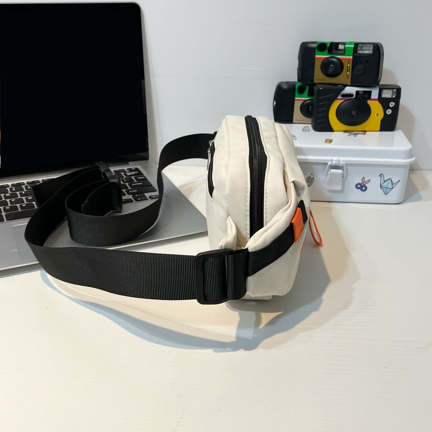 Japanese-Style Versatile Chest Bag for Women, Casual Sports Crossbody Bag for Men, Large Capacity Street Style Student Shoulder Bag, Waist Bag, Trendy