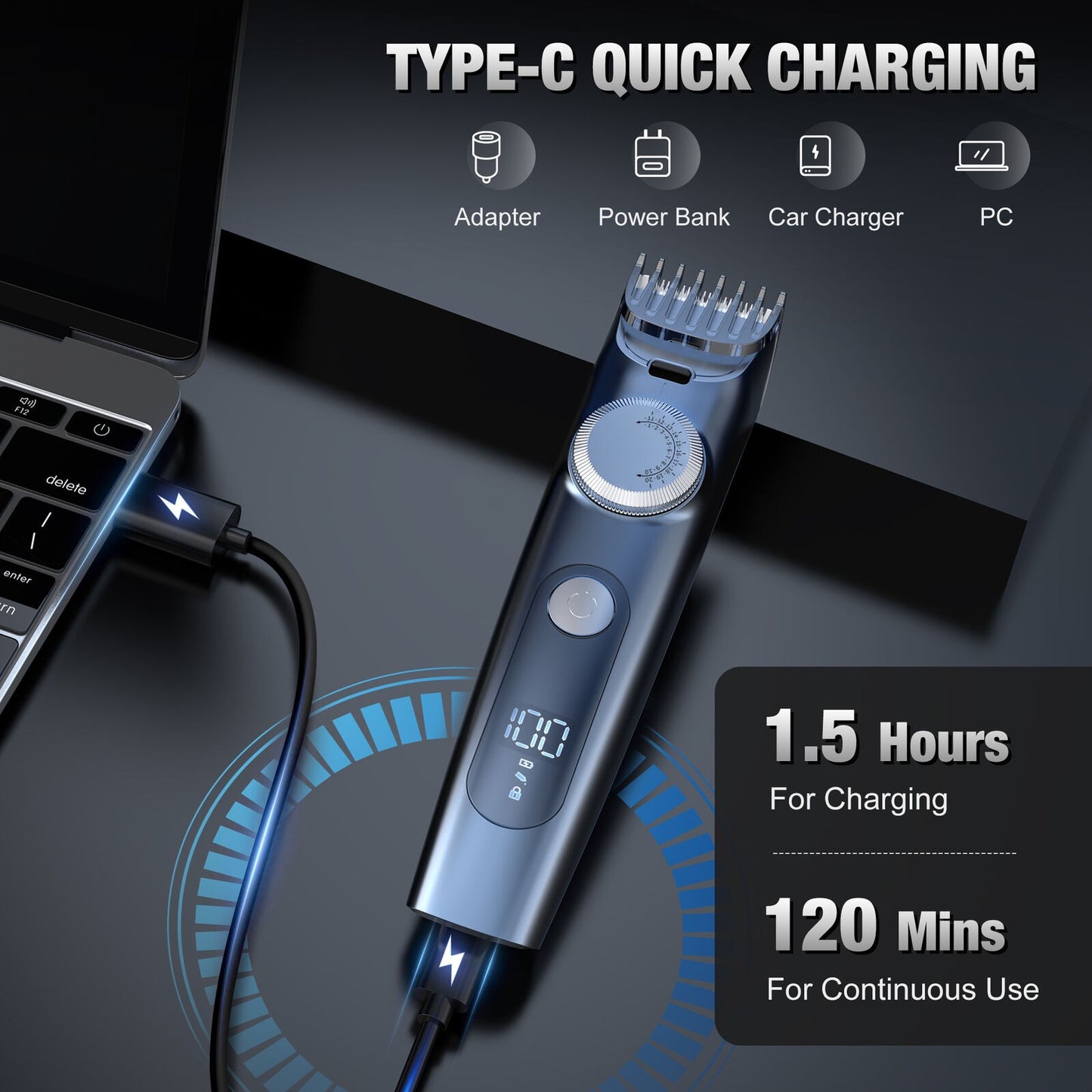 SEJOY 3 In 1 Man Shaver Electric Razor Rechargeable Triple Blade Trimmer Beard Floating Head Waterproof Hair Shaving Machine