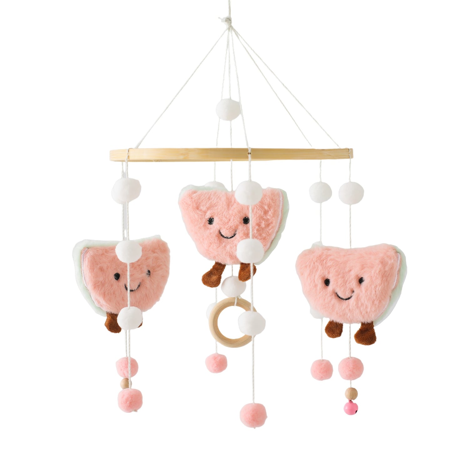 Baby Wooden Bracket Bed Bell 0 6 Months Toy Bracket Accessories Hanging Bracket Soft Mobile On the Bed Baby Room Decoration Crib