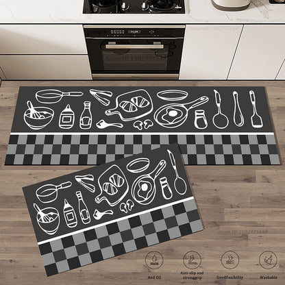 Modern Kitchen Rug Hallway Entrance Doormat House Bathroom Non-Slip Foot Mat Living Room Floor Bedroom Decoration Carpet Custom