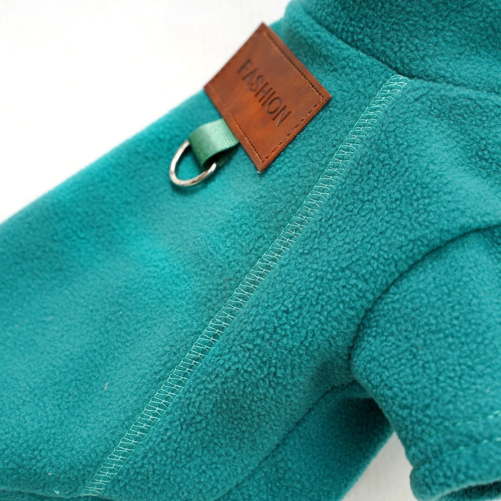 Moletom de Pelúcia Outono Inverno para Cães e Gatos, Casaco com Base de Pelúcia, Agasalho para Cachorros e Gatos, Pode Ser Puxado, Roupas de Ursinho de Pelúcia para Cães Pequenos