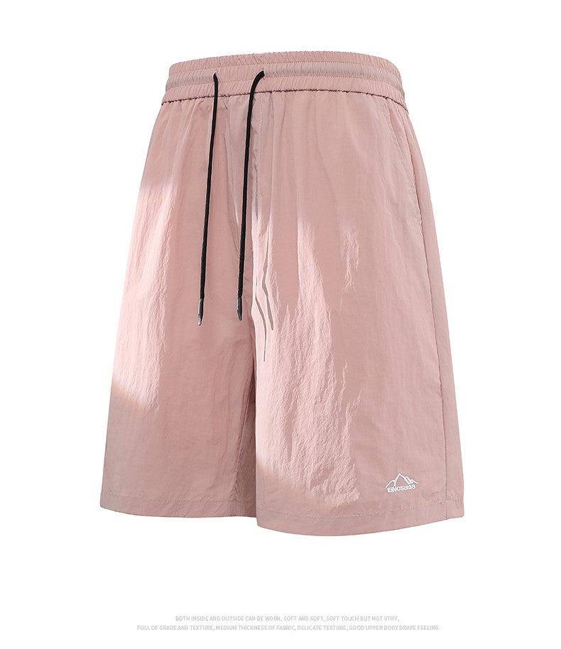 Men's Summer Embroidery Shorts Fashion Shorts Jogging Breathable Short Pants Male Shorts Casual Pants Simple Baggy Sports Shorts