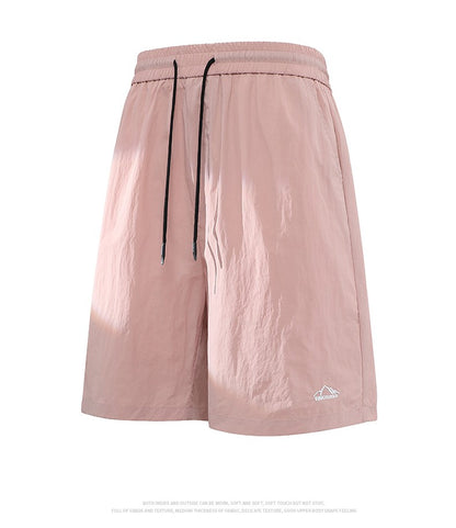 Men's Summer Embroidery Shorts Fashion Shorts Jogging Breathable Short Pants Male Shorts Casual Pants Simple Baggy Sports Shorts