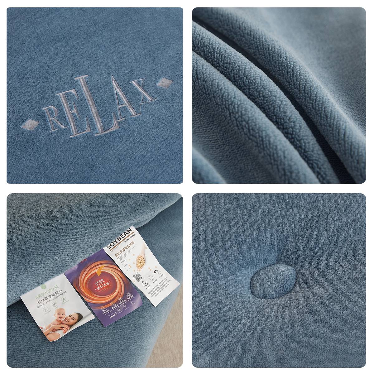 Double Sided Milk Velvet Winter Comforter Thickened Warm Double Layer Flannel King Size Quilts for Bed Solid Soft Plush Duvets