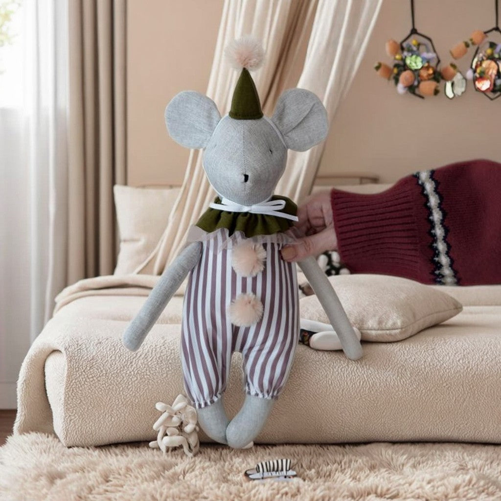 2025 Baby Plush Toy Comforts Sleeping Cute Rabbit, Bear, Mouse Baby Girl Doll, Cloth Doll Doll