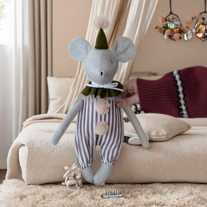 2025 Baby Plush Toy Comforts Sleeping Cute Rabbit, Bear, Mouse Baby Girl Doll, Cloth Doll Doll