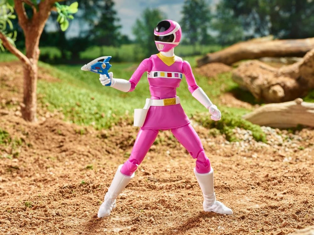 Power Rangers Lightning Collection Ranger Zeo Amarelo, Ranger Fantasma do Espaço, Ranger Rosa Dino Charge, Ranger Verde - Bonecos de Ação