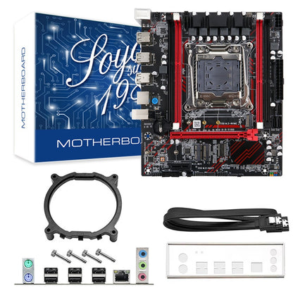 Conjunto de Placa-mãe SOYO X99 D3 Gaming com CPU Intel LGA2011-3 E5 2676 V3 Memória RAM ECC DDR3 8GB*1 Componentes de computador M.2 NVME