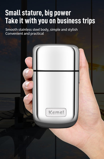 Kemei Tx1 Rechargeable Metal Housing Pro Electric Shaver For Men Hair Beard Electric Razor Bald Shaving Machine Finishing Fade